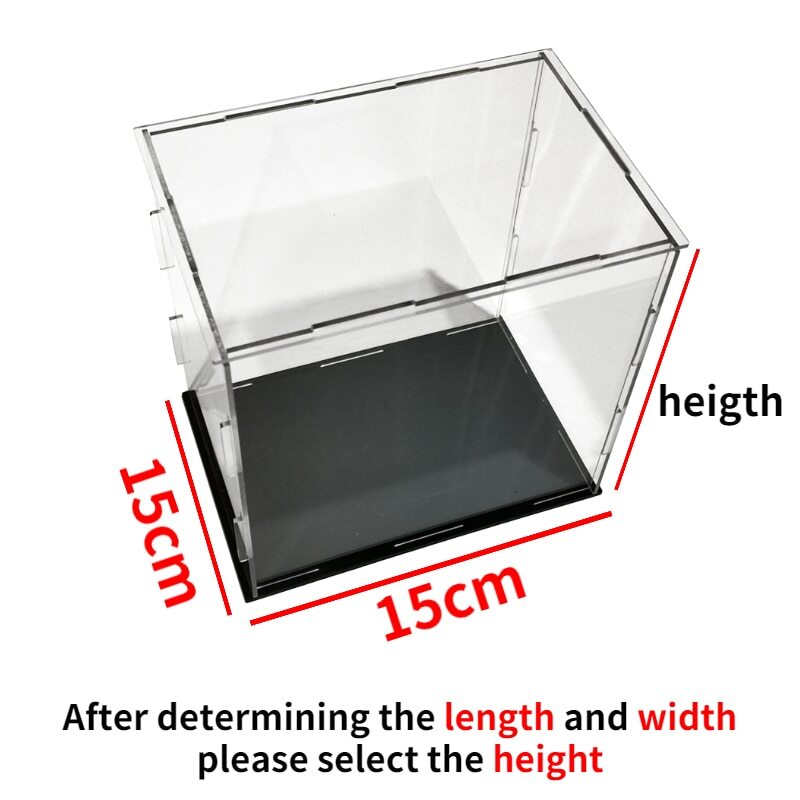 Clear Acrylic Display Case Dustproof Showcase for Action Figure/Toy/collection