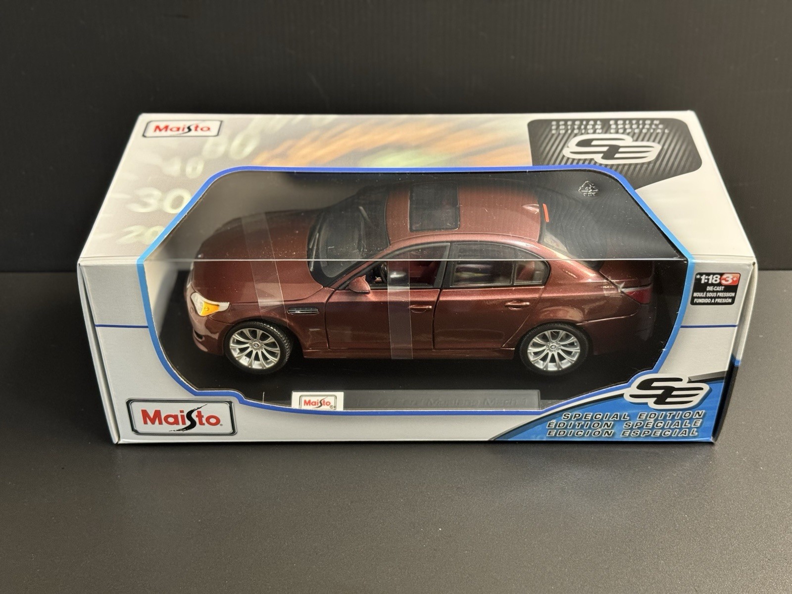 2010 BMW M5 Indianapolis Red Metallic 1/18 Maisto HTF !