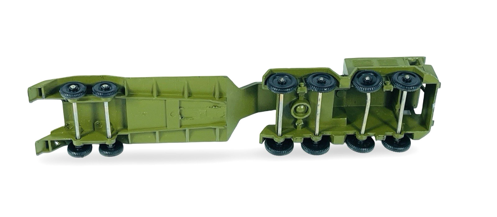 Vintage USSR Tank and Transporter – Loose Diecast 8″ in Length
