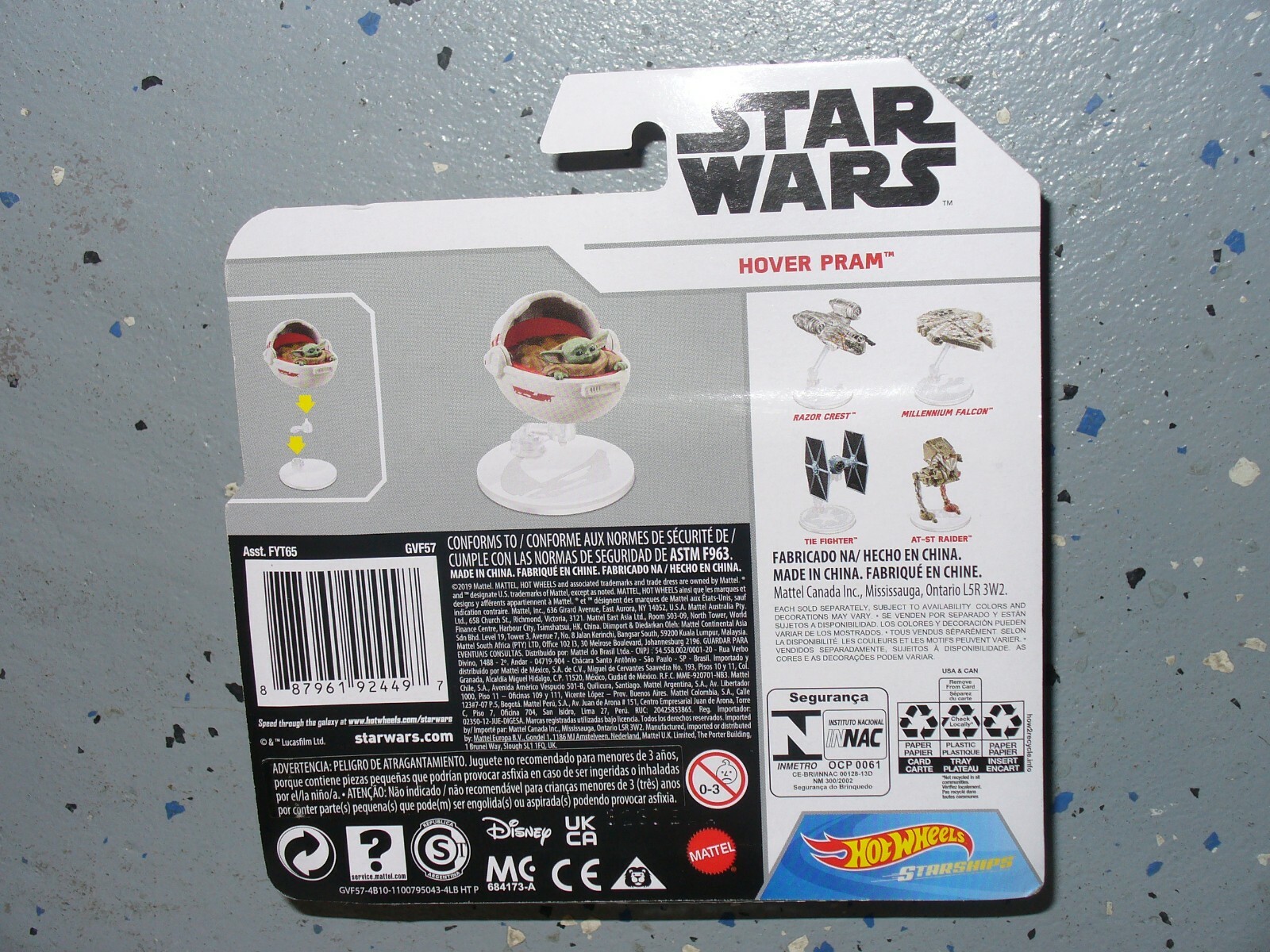Star Wars Hot Wheels Starships – The Mandalorian – The Child – Hover Pram