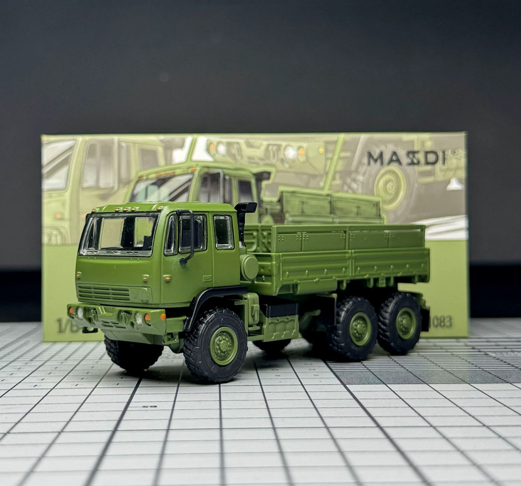 Masdi 1:64 Green Military FMTV 6×6 Truck Model Diecast Metal Car