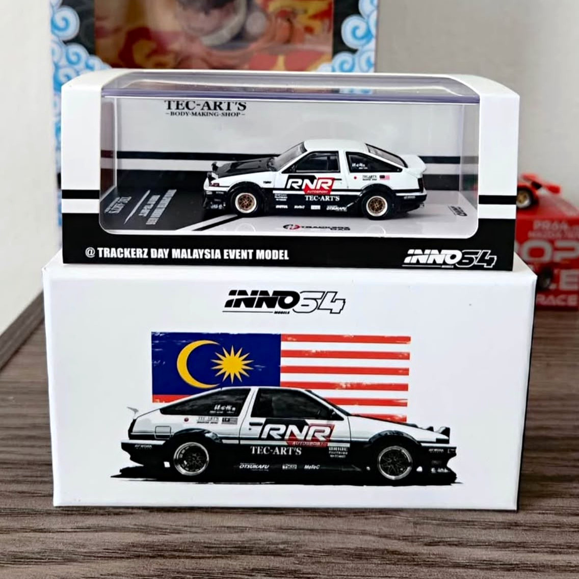 INNO64 1:64 Toyota Sprinter Trueno AE86 Trackerdz Day Malaysia Event Exclusive