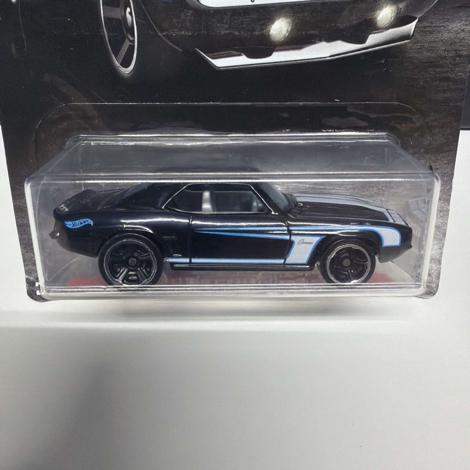 Hot Wheels 69 Camaro Fifty Chevrolet 1969 1:64 Diecast Car Black Blue