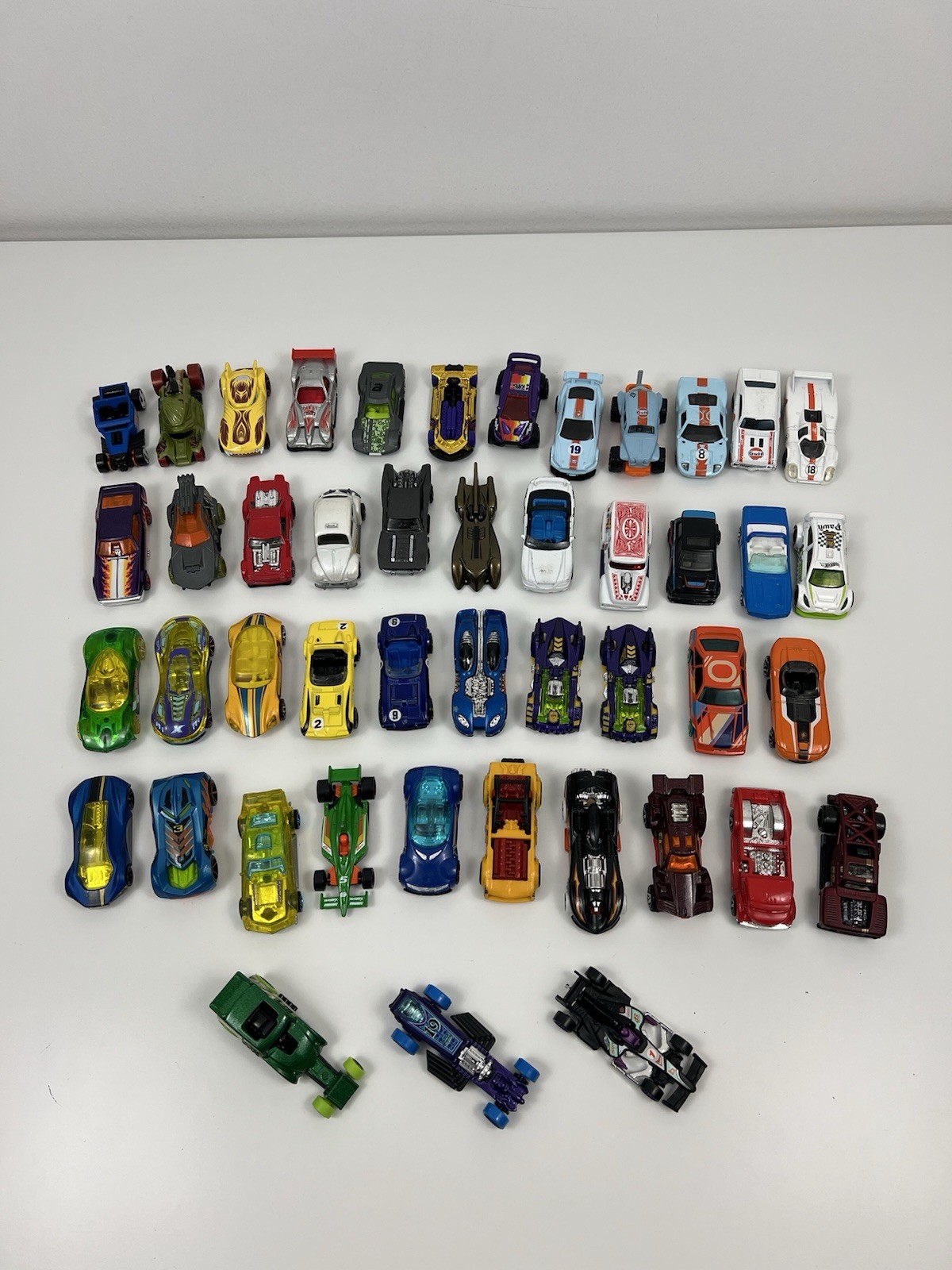 Hot Wheels Matchbox Mixed Lot Of 46 Race Car Style Metal Die Cast Vehicles Loose