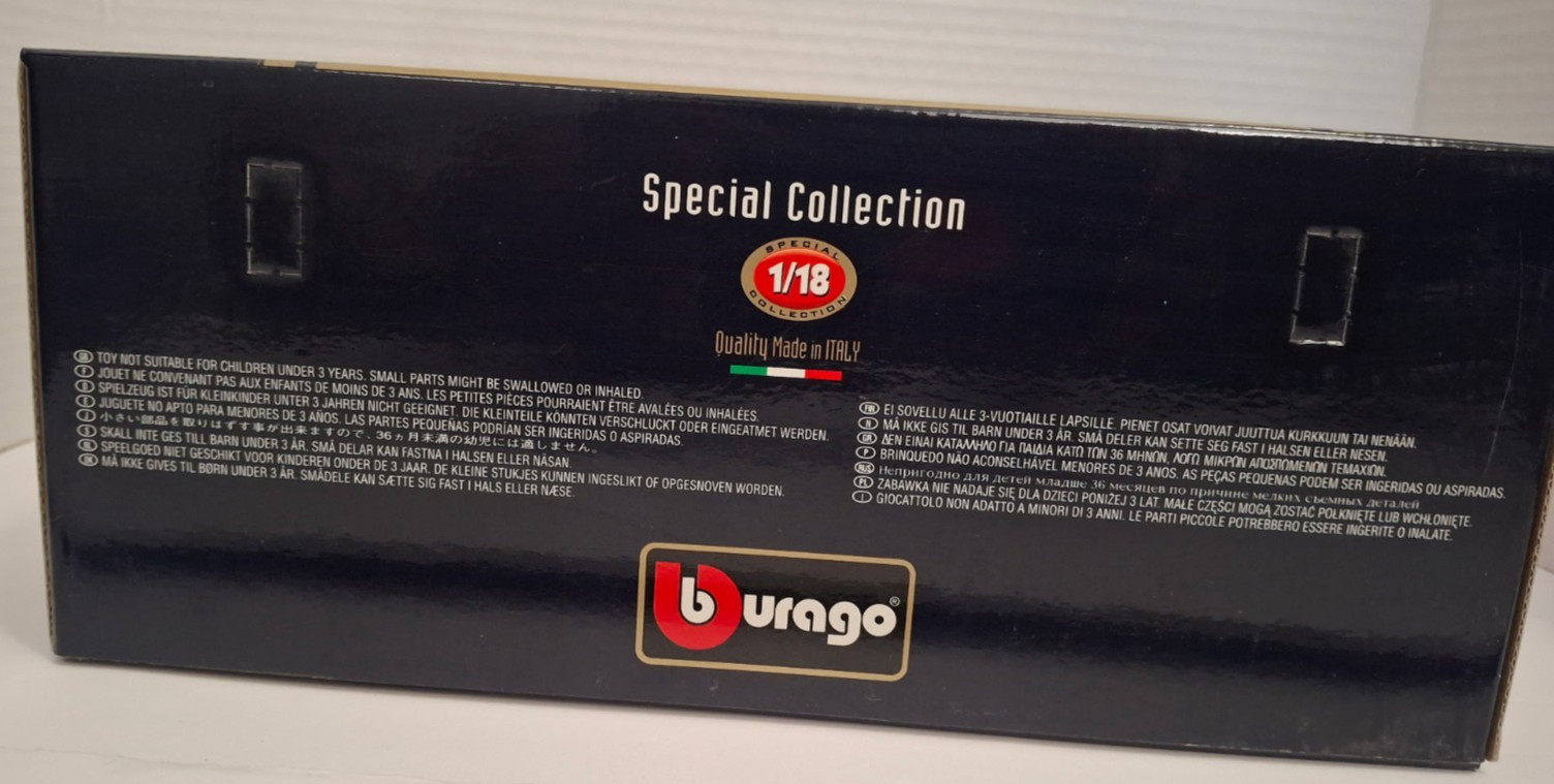 Bburago 1:18 Porsche 356 B Coupe 1961 Black Special Collection Diecast NIB