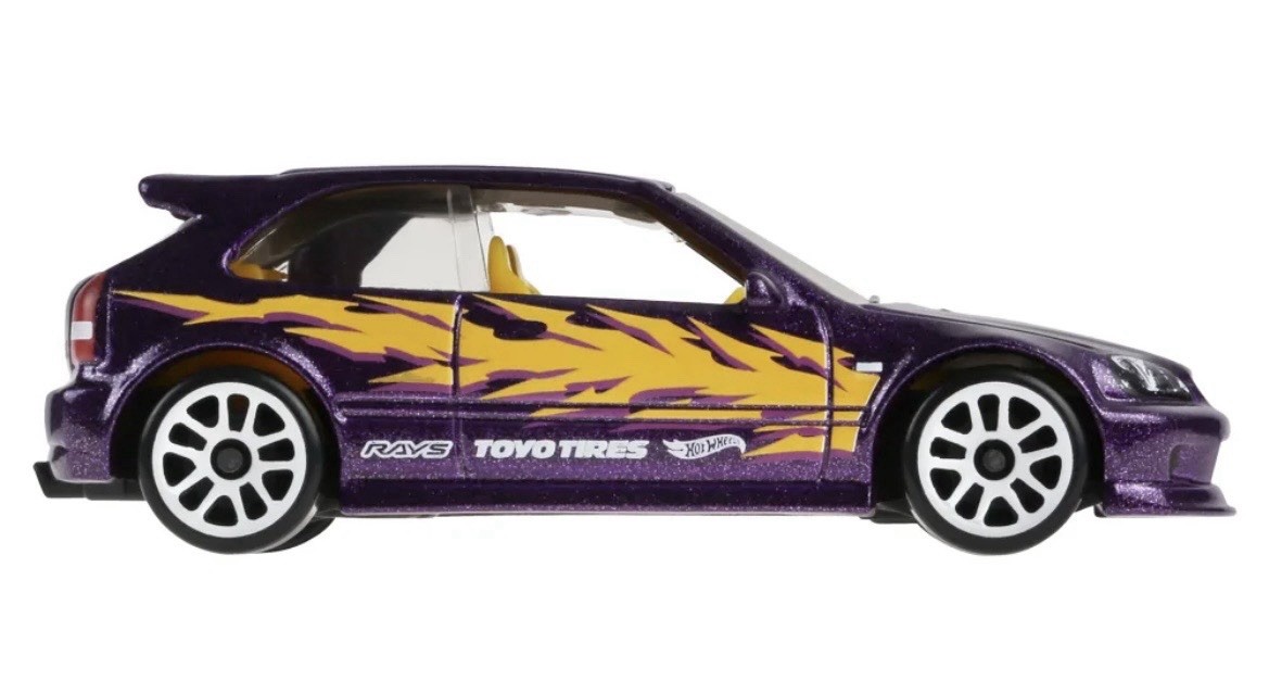 HOT WHEELS 1999 HONDA CIVIC TYPE R EK9 COMPACT KINGS SILVER SERIES