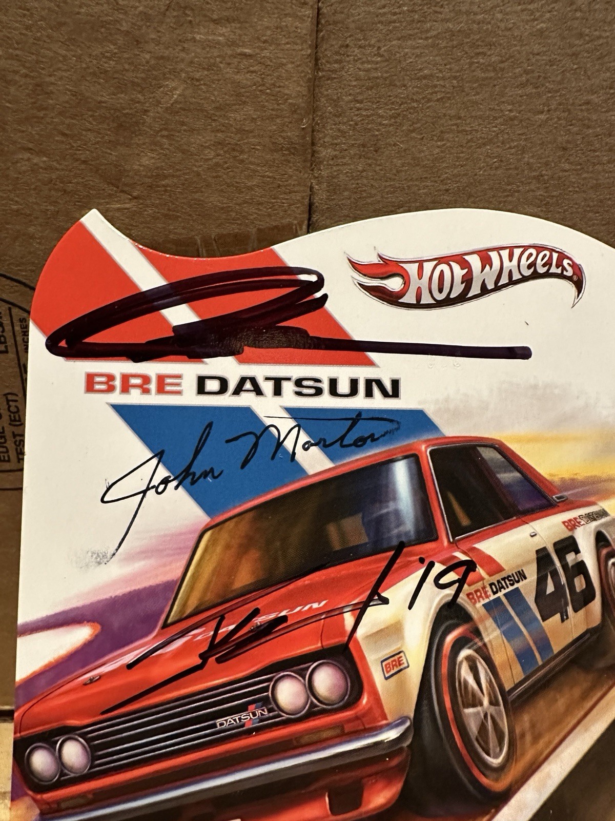 HW 2013 RLC Series 12 – BRE Datsun Bluebird 510 #2519 of 3000- 3 Autographs Rare