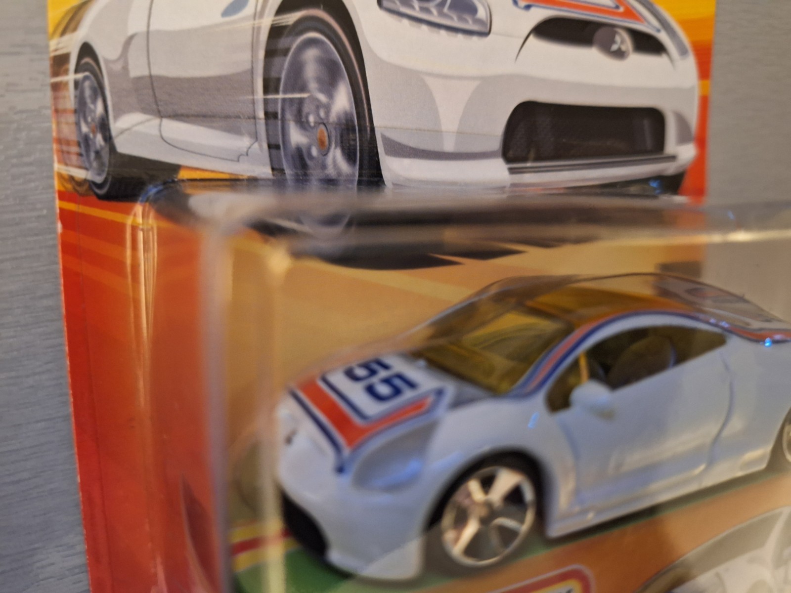 Matchbox 2005 Mitsubishi Eclipse: white 2006 Superfast Streakers Limited Edition