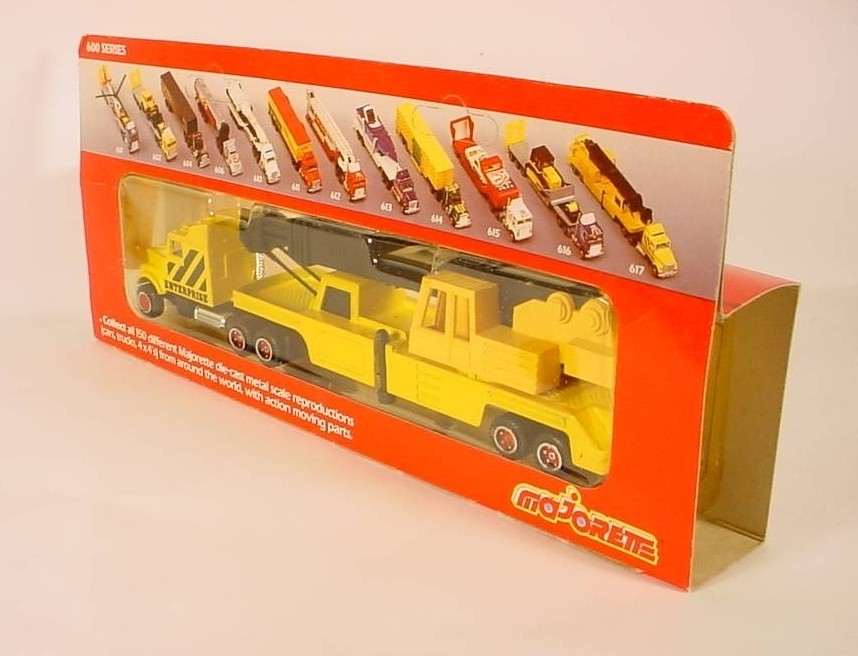 Majorette Super Movers # 617 Construction Crane and Semi 1:87 France