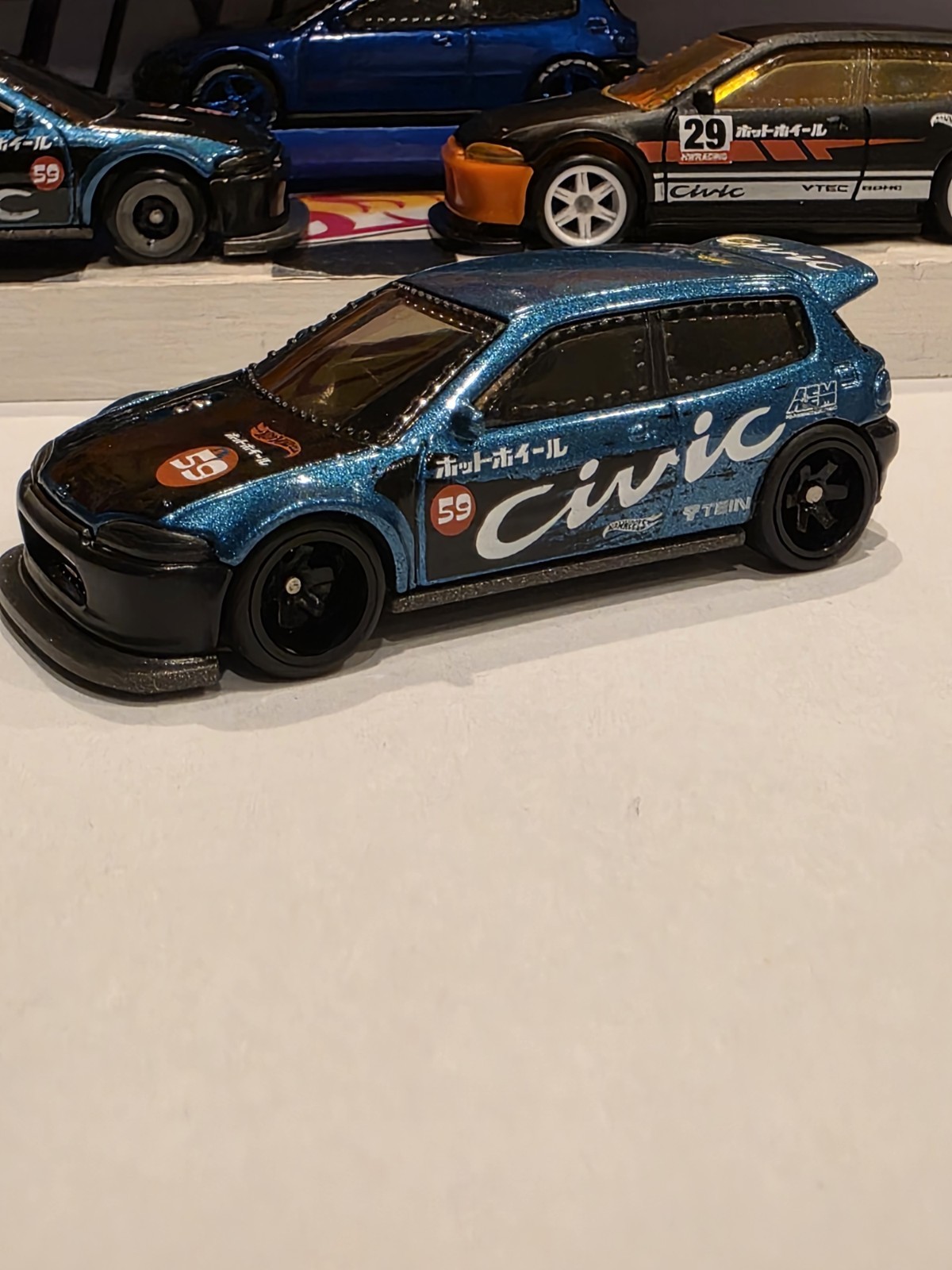 Hot Wheels Custom Honda Civic HCT11 ×2
