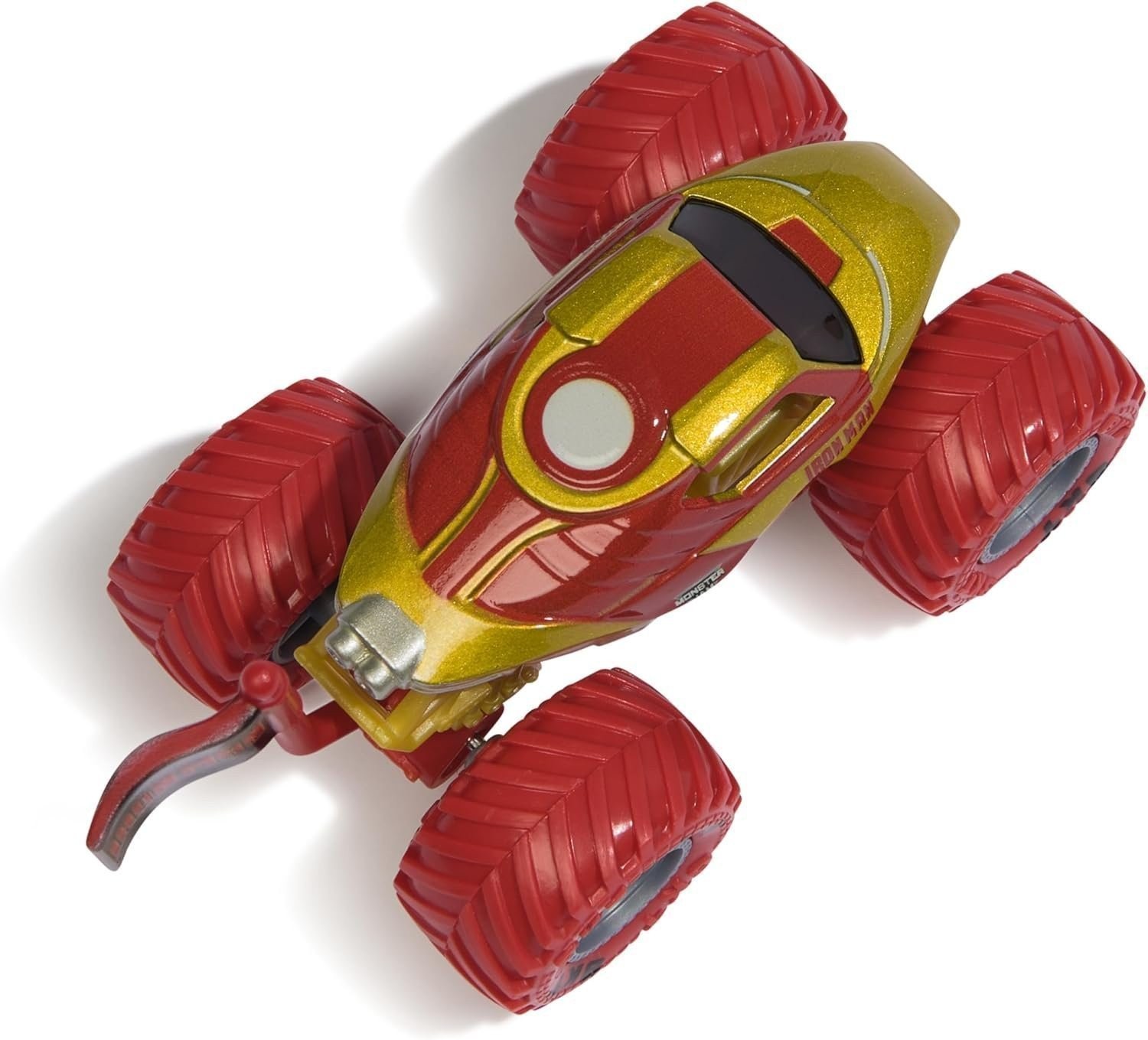 Monster Jam Marvel Iron Man Truck – 1:64 Scale Die-Cast Vehicle [DAMAGED BOX]