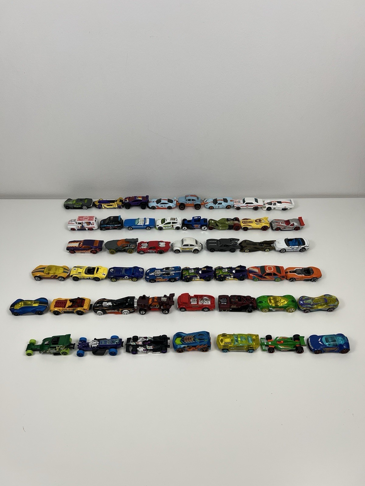 Hot Wheels Matchbox Mixed Lot Of 46 Race Car Style Metal Die Cast Vehicles Loose