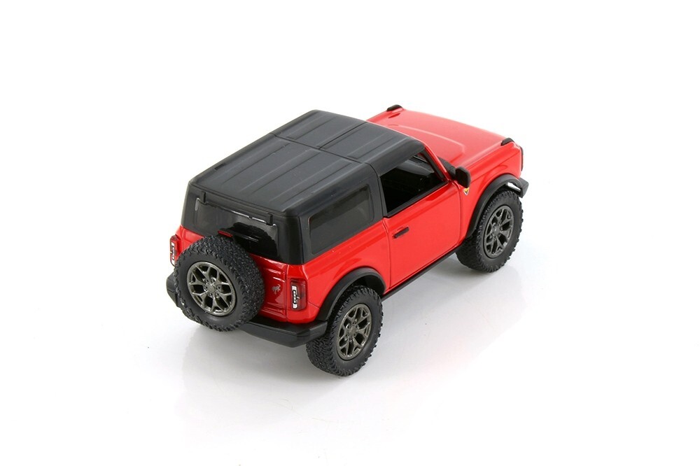 5438 022 BY KINSMART Ford Bronco Hard Top 1:34 Scale Diecast Model. Red (NO BOX)