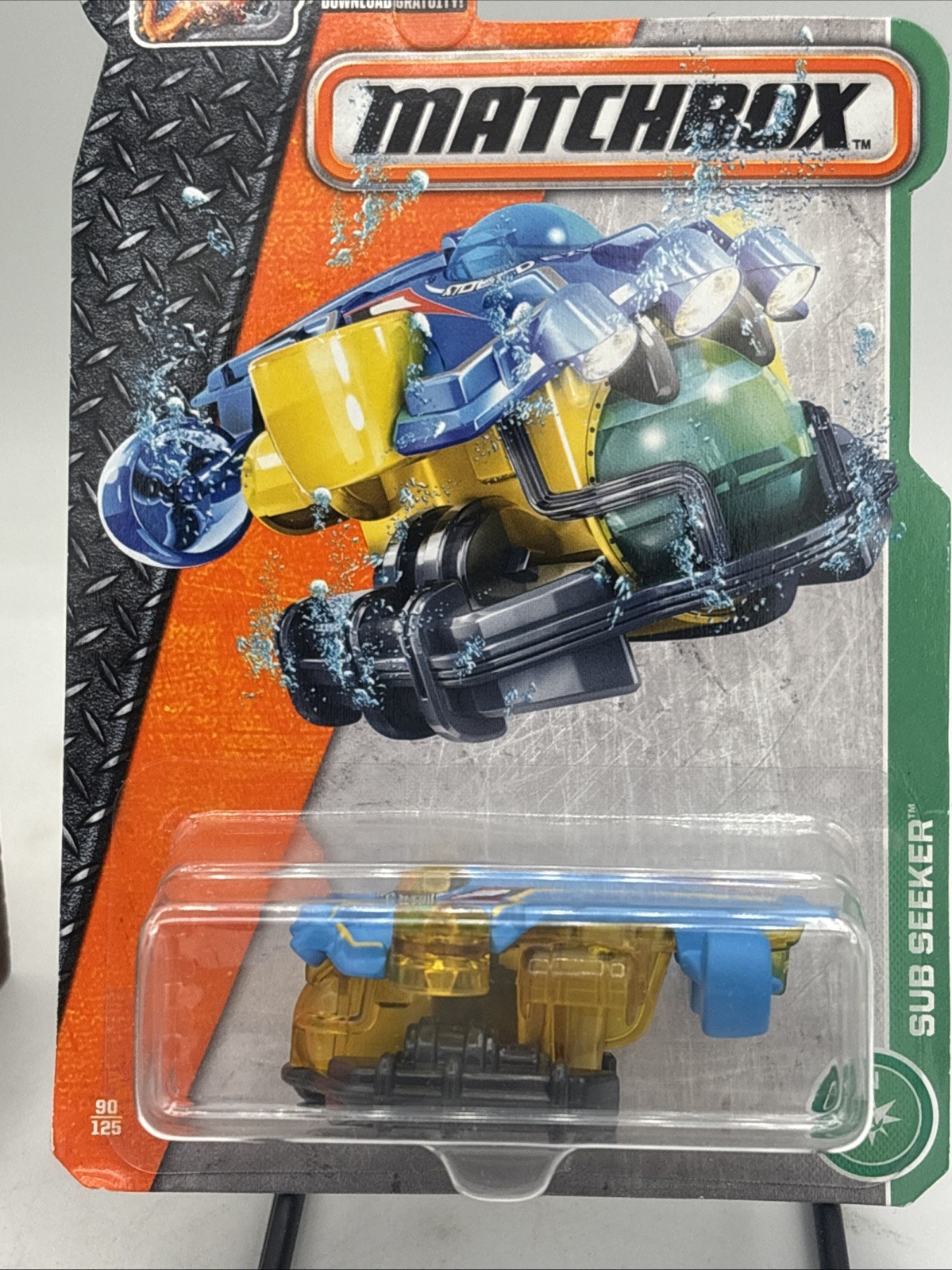 MATCHBOX 2017 MBX ADVENTURE – SUB SEEKER BLUE AND YELLOW ST56