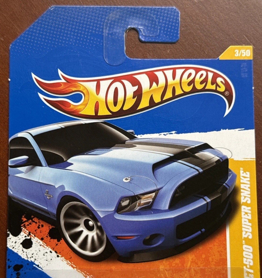 2011 Hot Wheels ‘10 Ford Shelby GT-500 Super Snake Blue/Black NEW MODELS 3/50