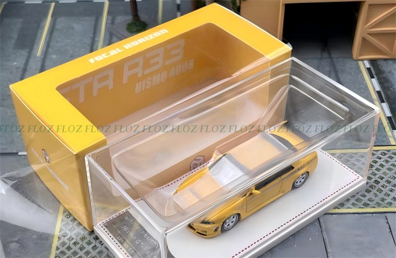 Focal Horizon Nissan Skyline GT-R R33 Nismo 400R Yellow LTD 999PCS 1:64 Model