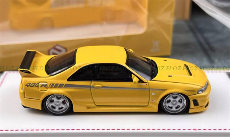 Focal Horizon Nissan Skyline GT-R R33 Nismo 400R Yellow LTD 999PCS 1:64 Model
