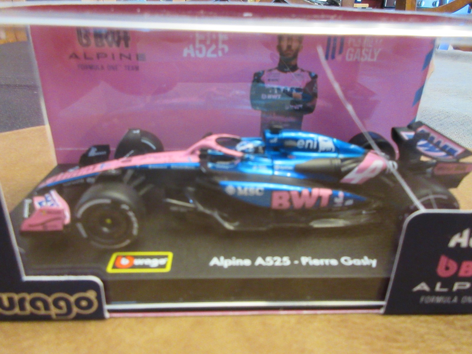 1:43 Bburago Premium F1 PG10 Pierre Gasly 10 BWT Alpine A525 Formula 1 Racing