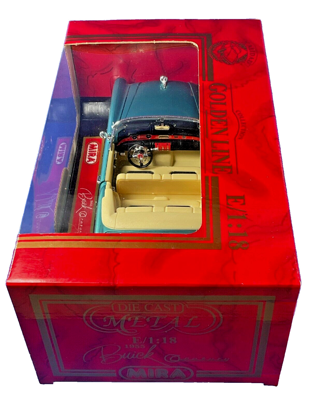 Mira, Golden Line Collection, 1955 Buick Century Convertible Car, 1:18, NIB