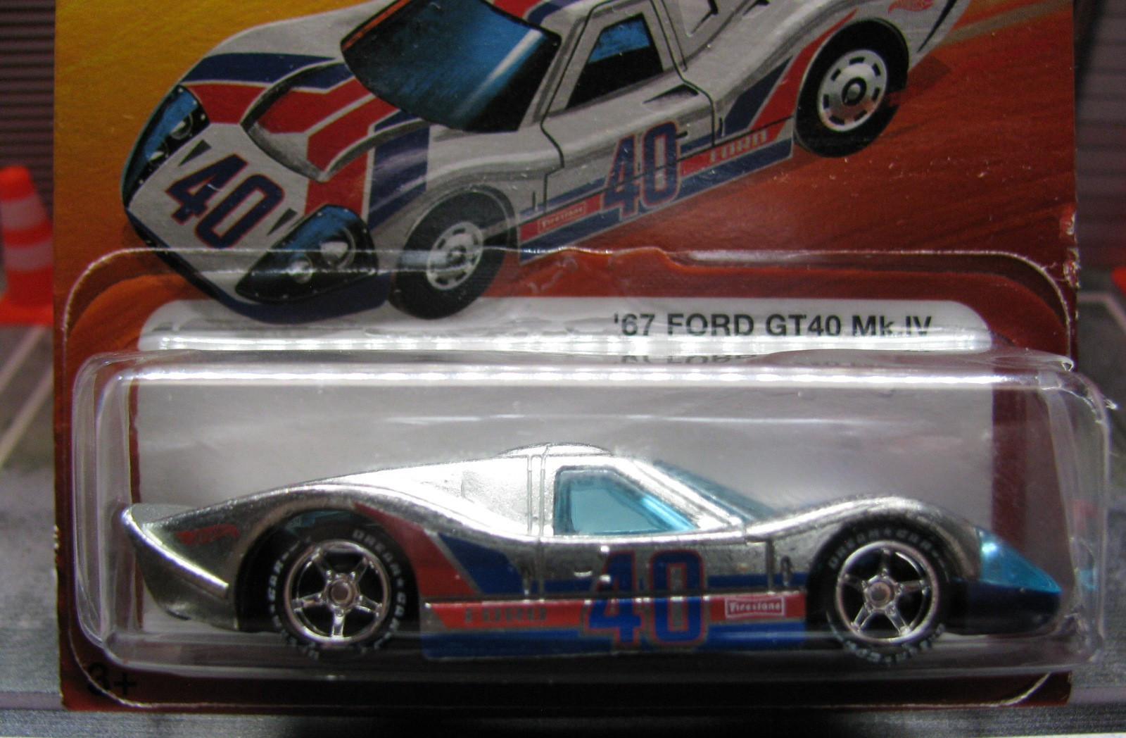 2026 Hot Wheels The Hot Ones ’67 Ford GT40 Mk.IV Silver w/Real Riders Wheel Swap