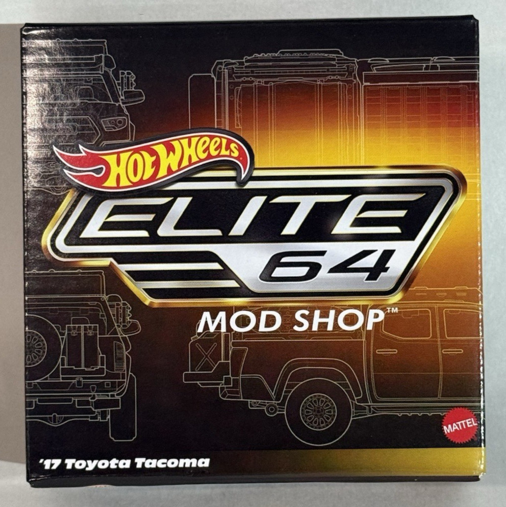 Hot Wheels Elite 64 Mod Shop ’17 TOYOTA TACOMA Gloss White 1:64 Diecast HNJ64