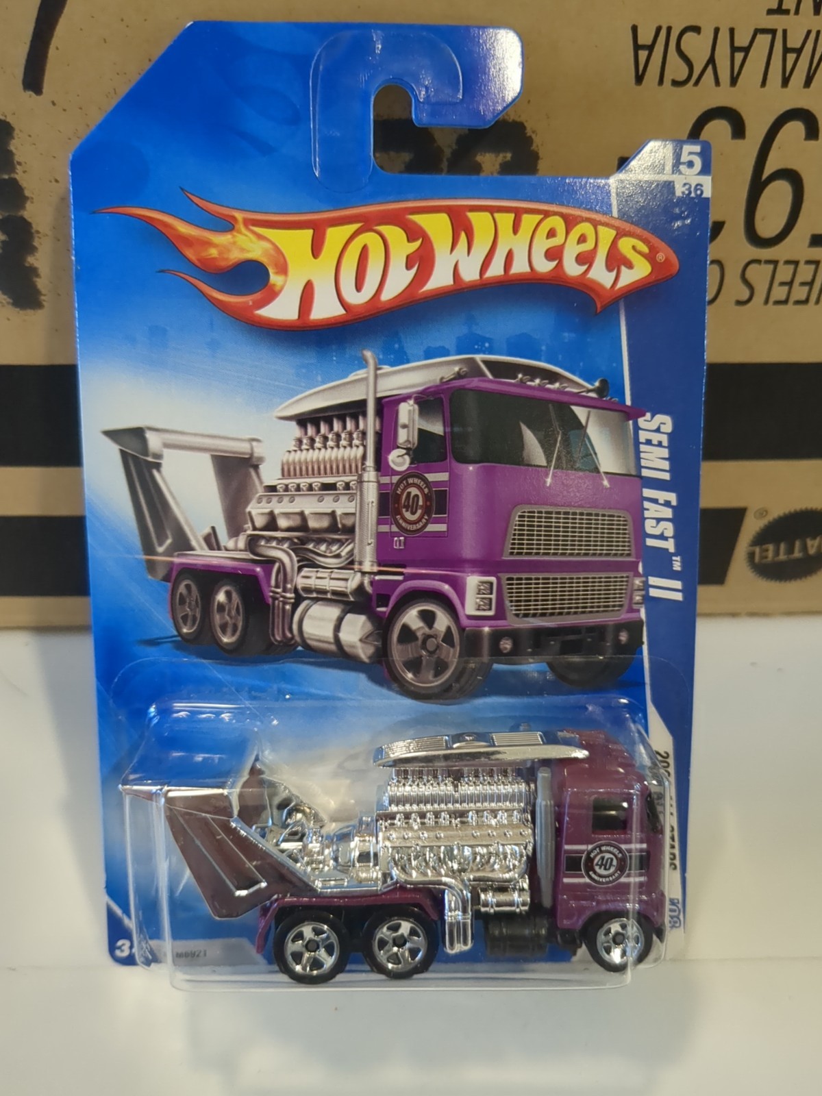2008 HOT WHEELS ALL STARS “ SEMI-FAST II “ #055 Purple Variant Htf