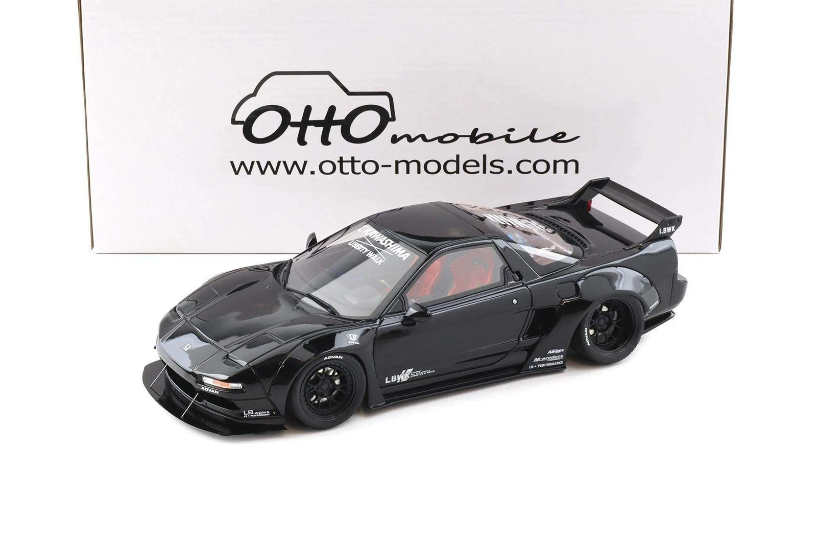 Ottomobile HONDA NSX (NA1) 1:18 OT1211 BLACK New Boxed Acura LB-WORKS