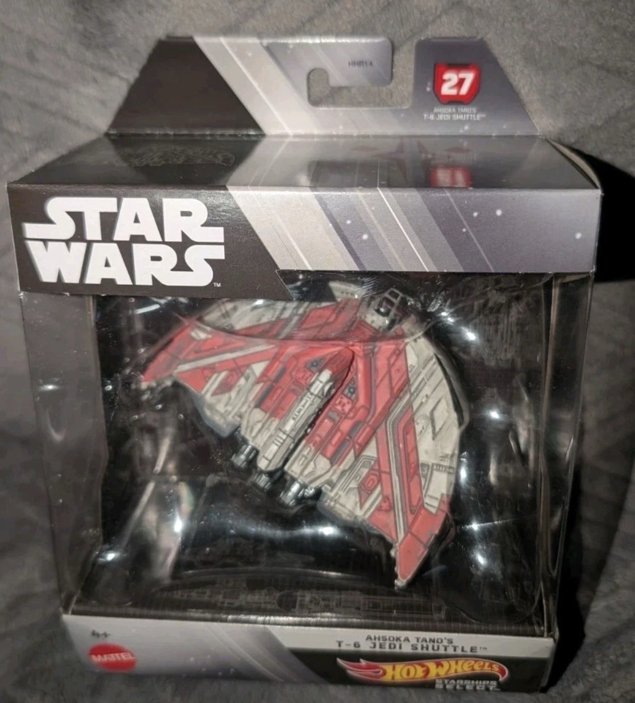 NEW Star Wars Hot Wheels Starships Select AHSOKA T-6 JEDI SHUTTLE #27 1:50 HTJ87