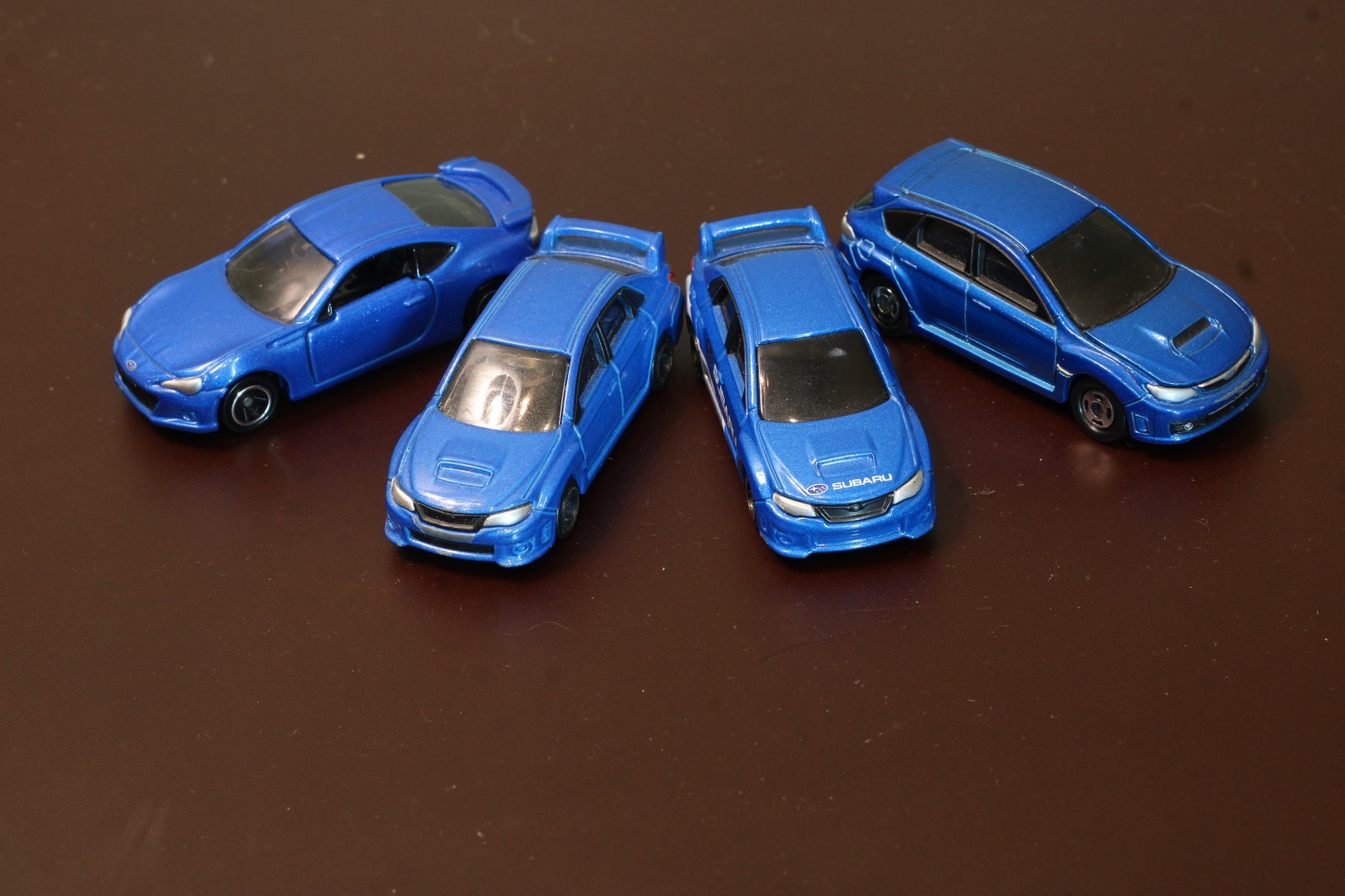 TOMICA Collectible Cars: Subaru Set (used) – Impreza WRX (2008, 2010), BRZ
