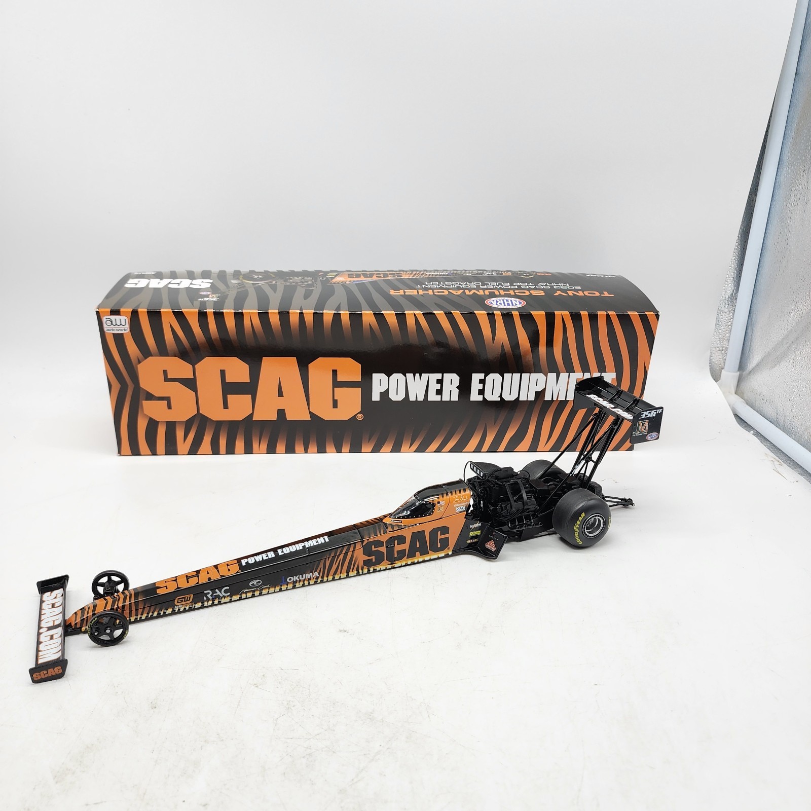 23D RC2 AutoWorld Tony Schumacher SCAG Equipment 2023 NHRA Topfuel Dragster 1/24