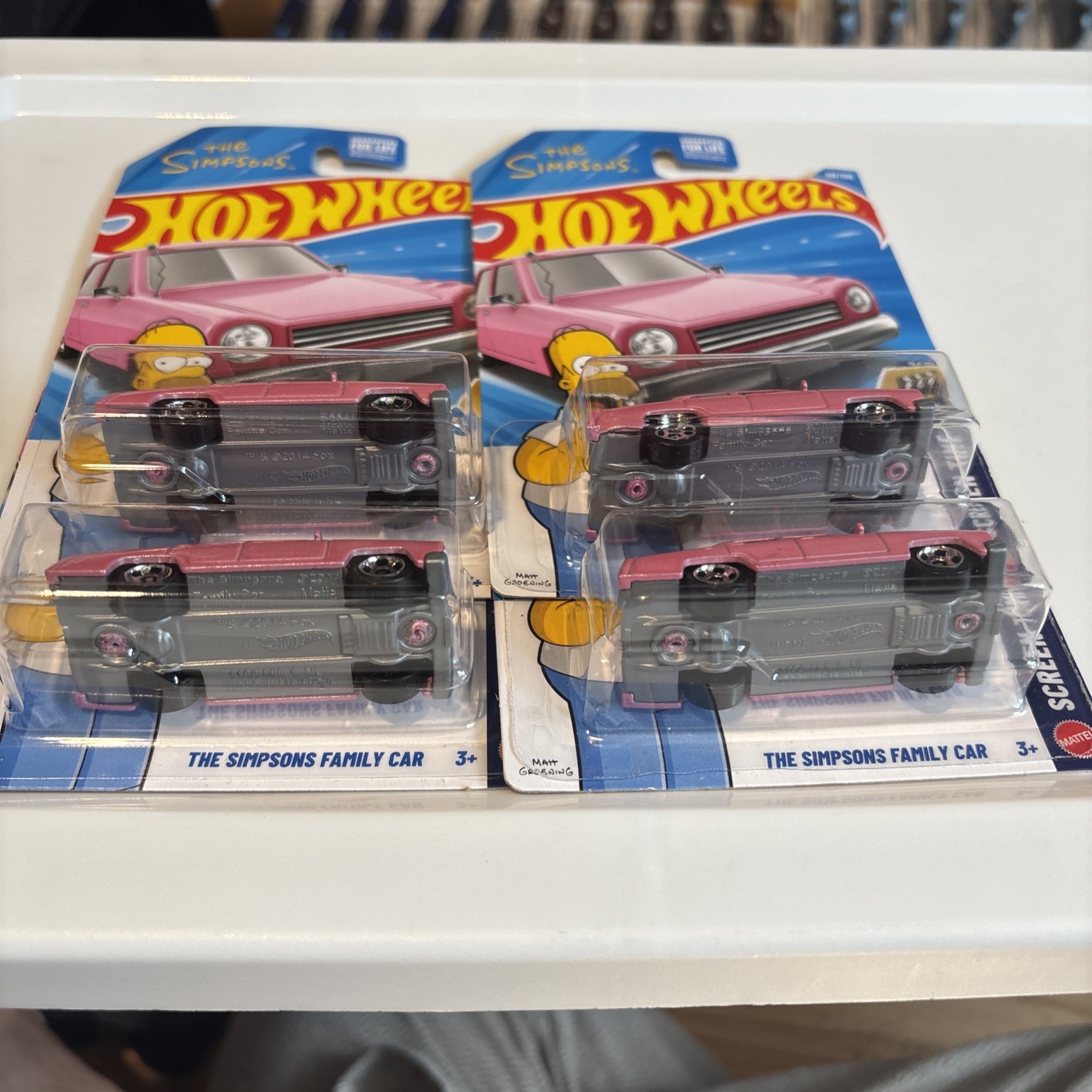 4 x 2026 Hot Wheels The Simpsons Family Car. New.