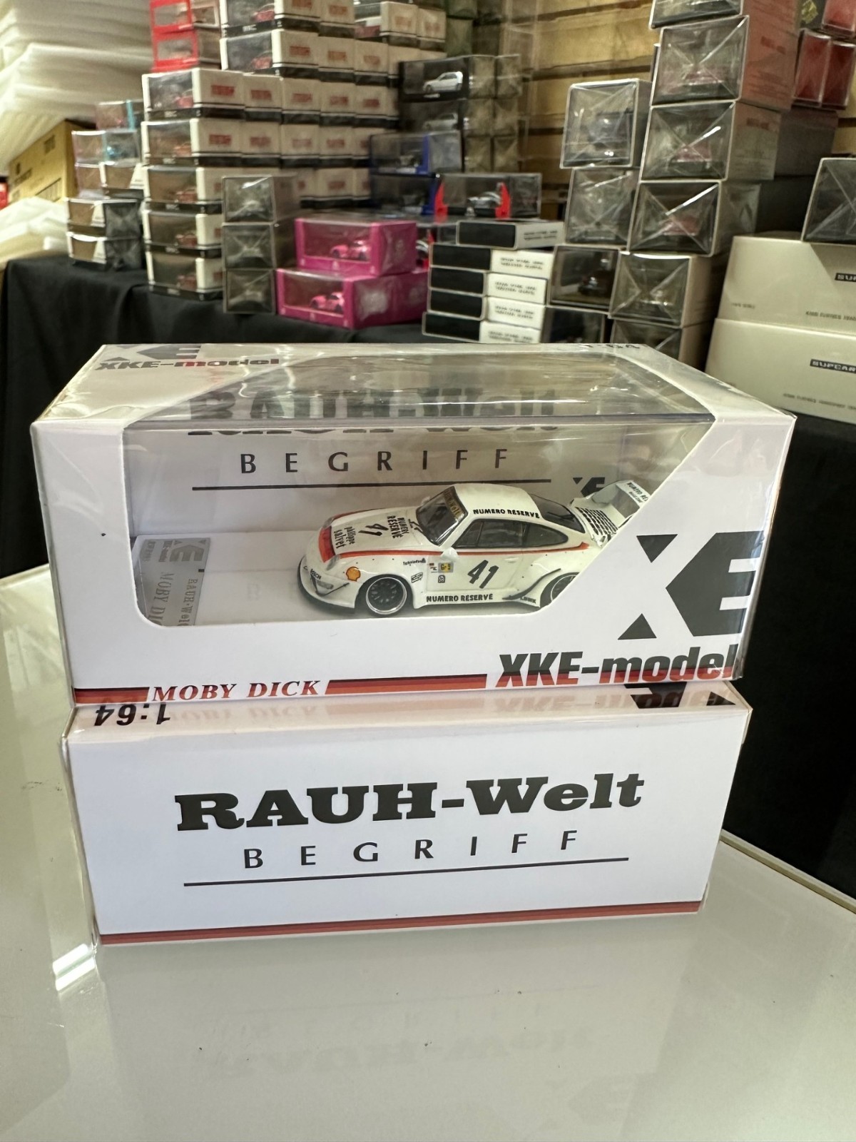 PORSCHE RWB 993 LBWK SHELL #41 1/64 SCALE DIECAST CAR MODEL BY XKE MODELS