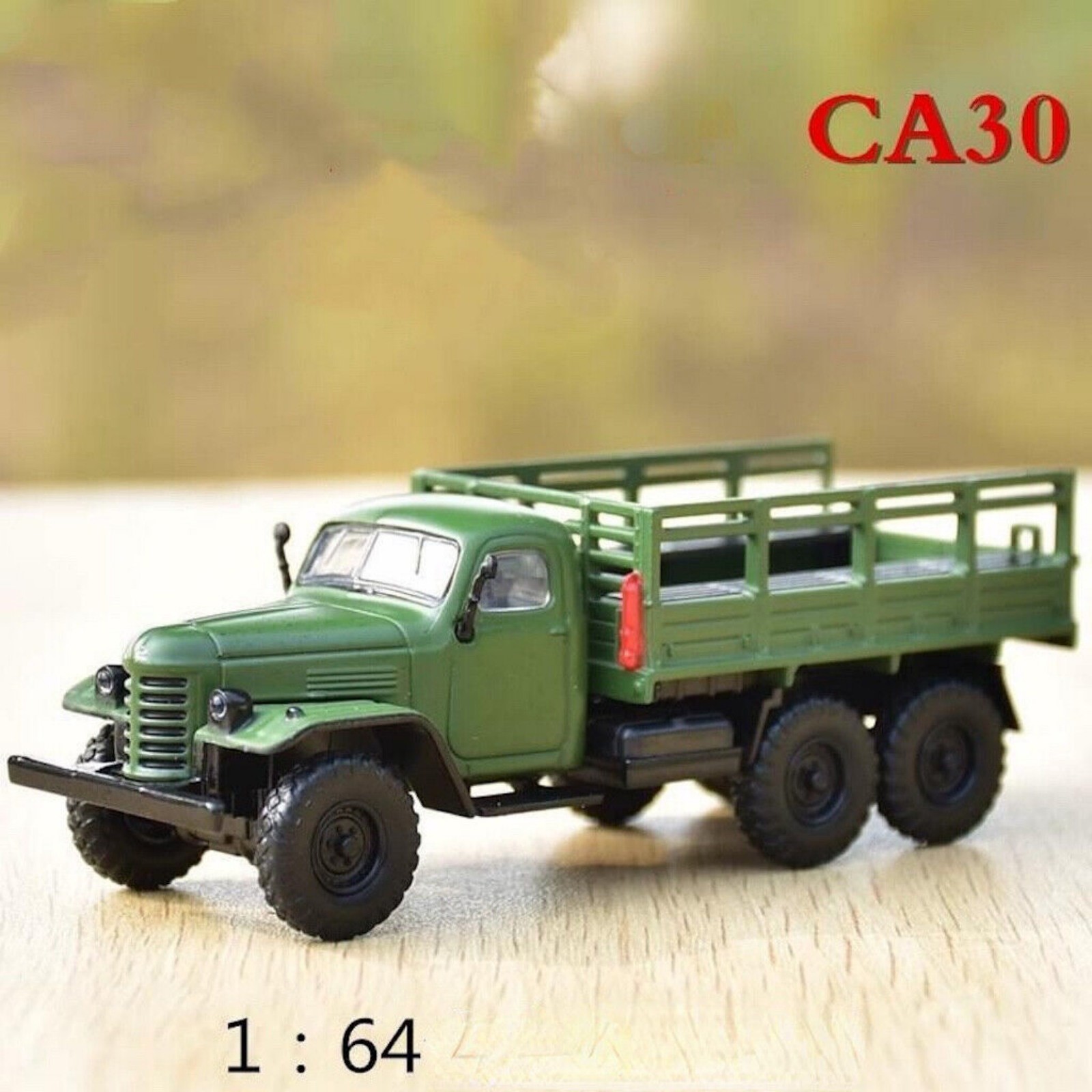 1/64 Scale Diecast Alloy China Jiefang Military Army CA30 Truck Model Toy Gift