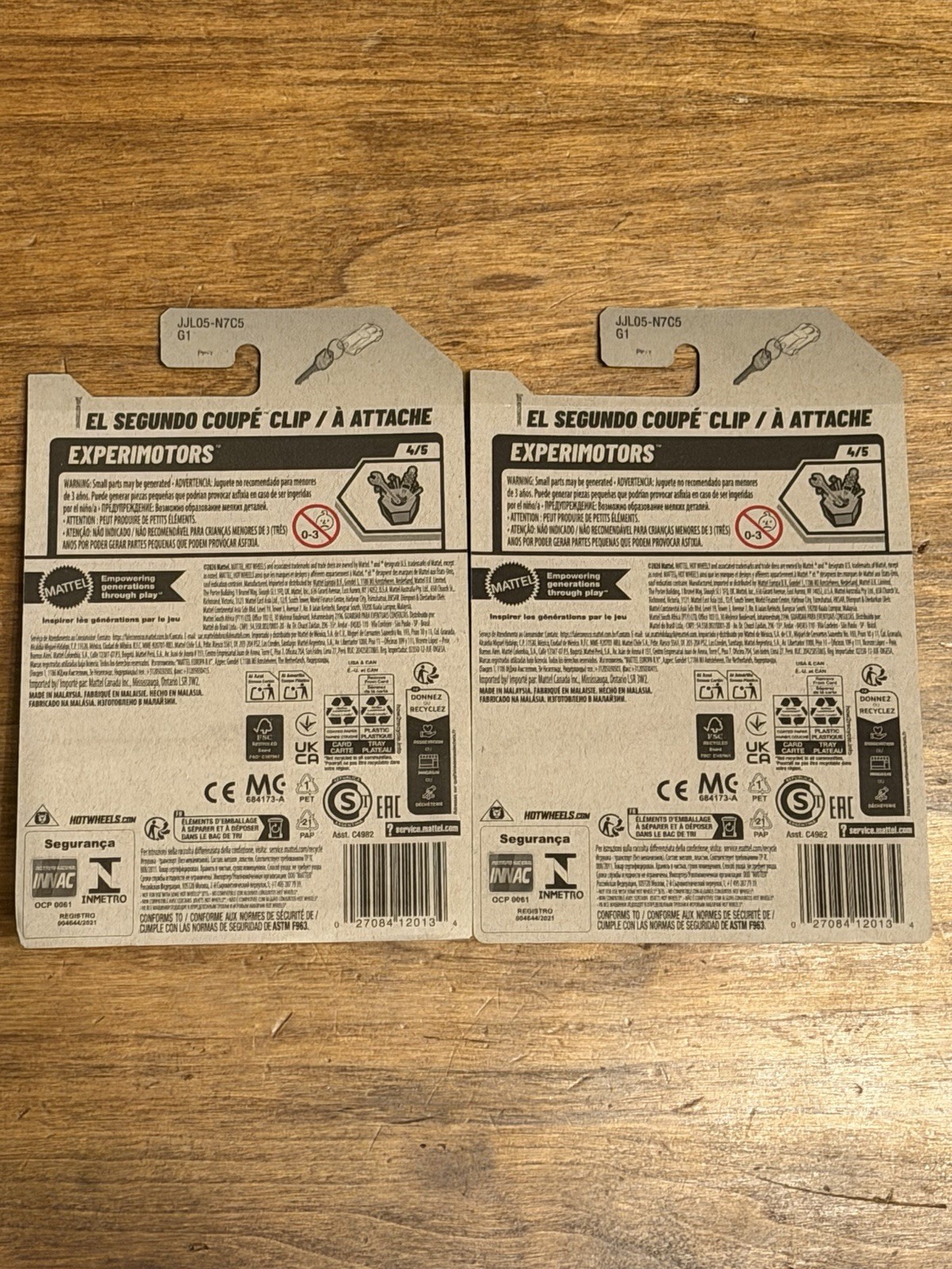 🔥Lot Of 2 Hot Wheels 2026 L Case Int’l Card El Segundo Coupe Clip Blue VHTF🔥