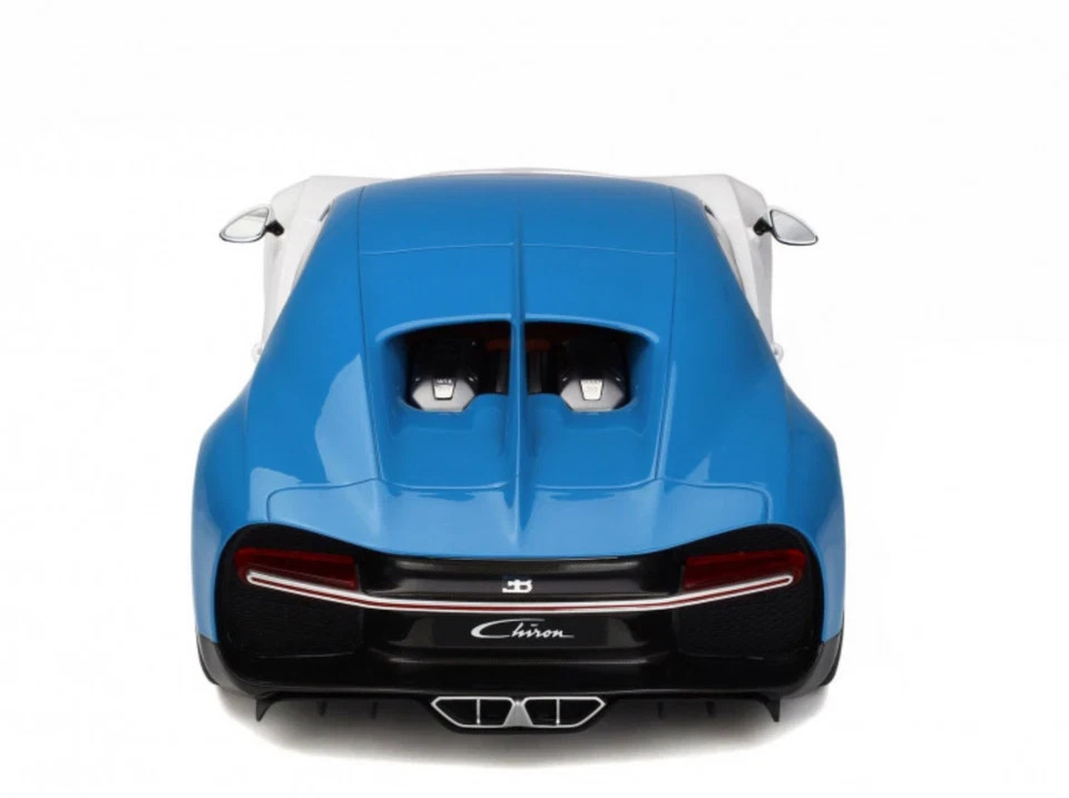 GT SPIRIT BY KYOSHO BUGATTI CHIRON BLUE &WHITE 1:12 NEW IN BOX.