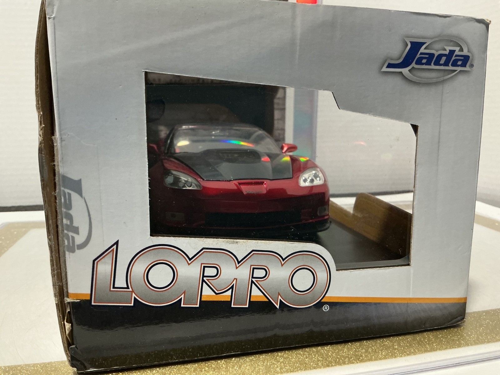 1:18 JADA TOYS LOPRO 2009 CORVETTE ZR1 CHROME RED ON BLACK