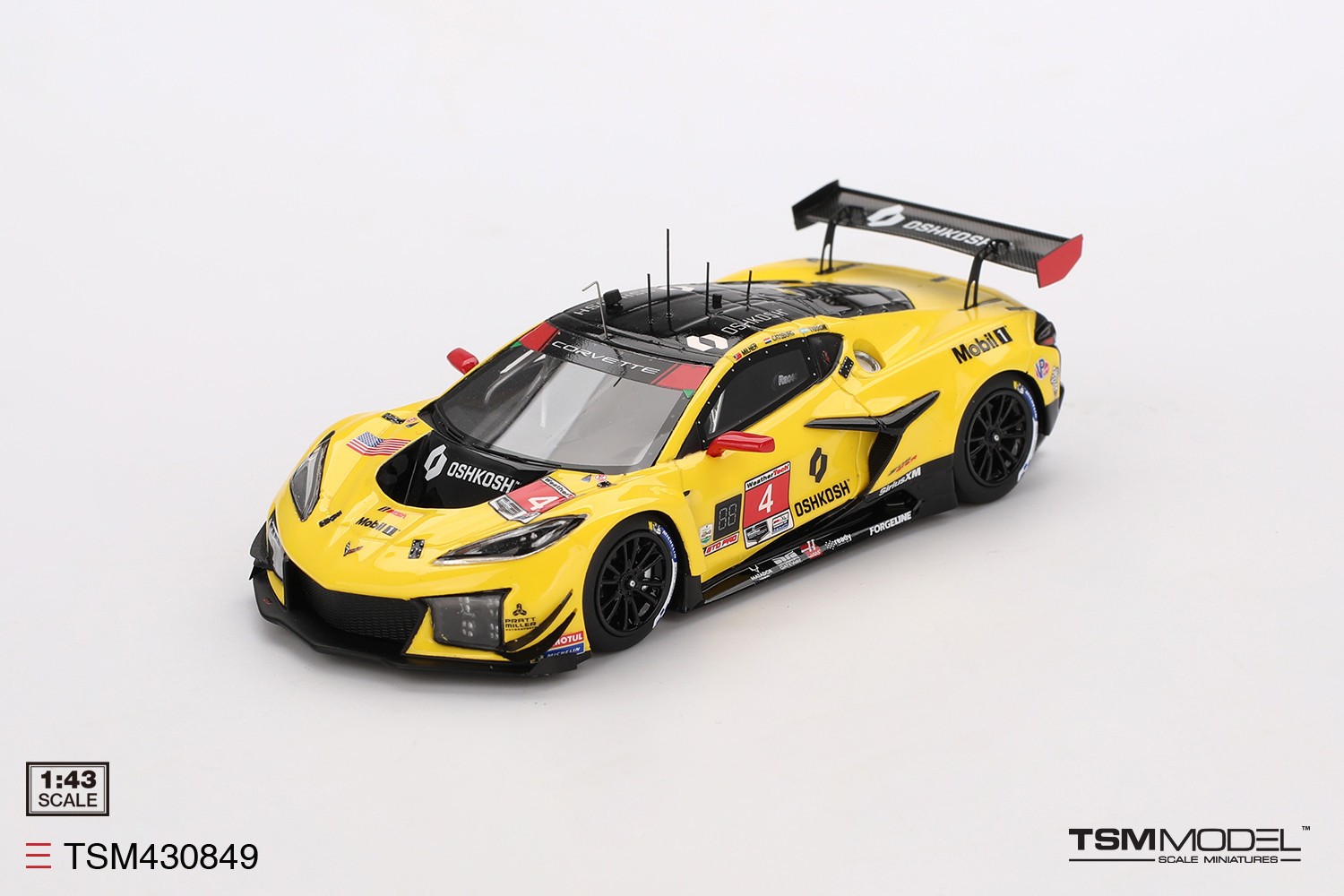 TSM-Model Chevrolet Corvette GT3.R -2025 24hr Daytona 1:43 Diecast Car TSM430849