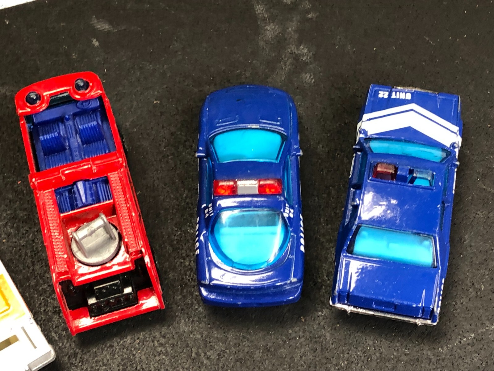 6 VTG Matchbox 1:63 1:69 POLICE/FIRE RESCUE CARS Camaro Z-28 FORD LTD AS-IS