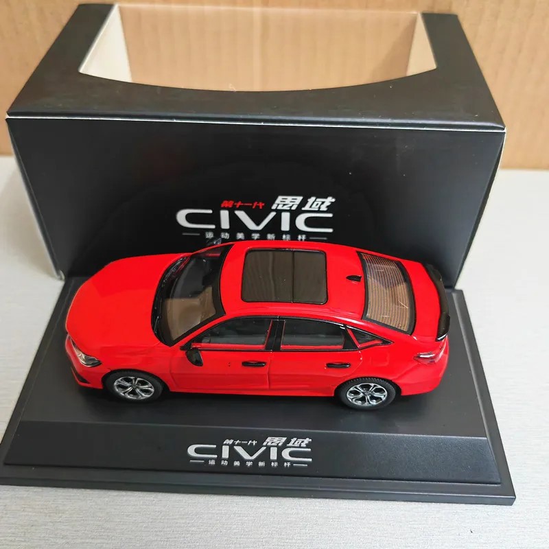 1:43 Honda Civic 2025 Alloy Sports Car Model Diecasts Metal Off-road Vehicles Ca