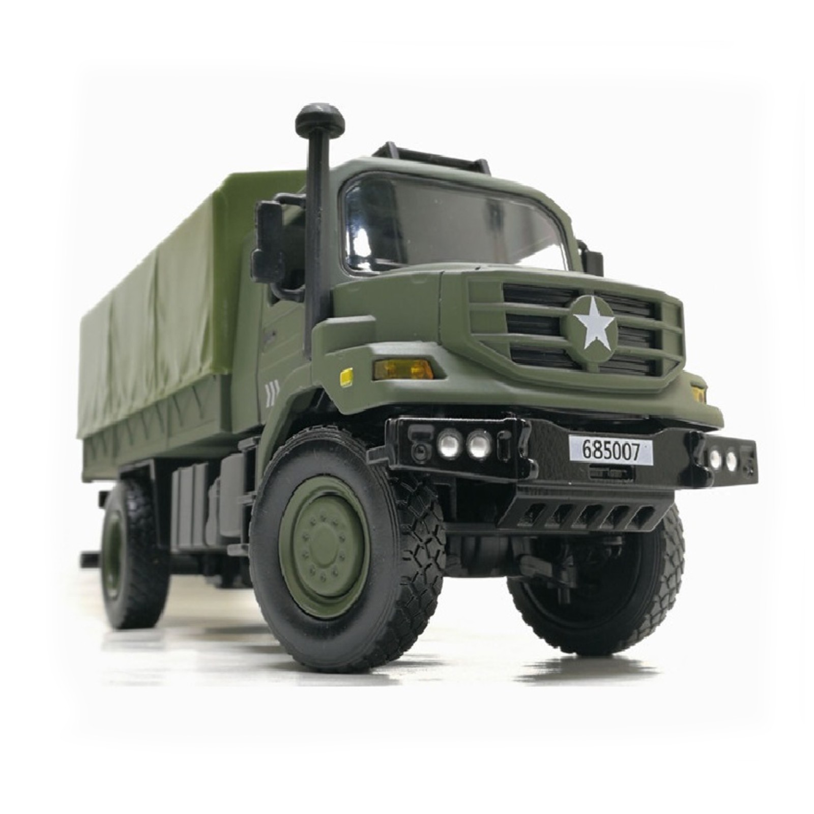 WWII ZETROS Truck Modes 1:36 Alloy Military Transport Truck Collection Ornaments