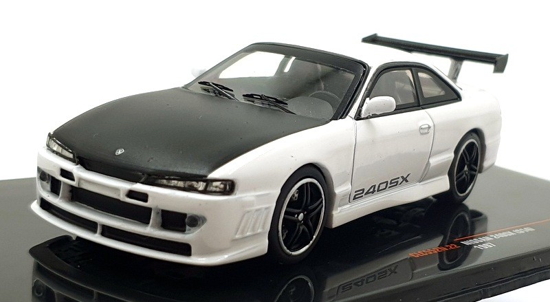 Ixo Models 1/43 Scale CLC552N.22 – 1997 Nissan 240SX (S14) – White/Black