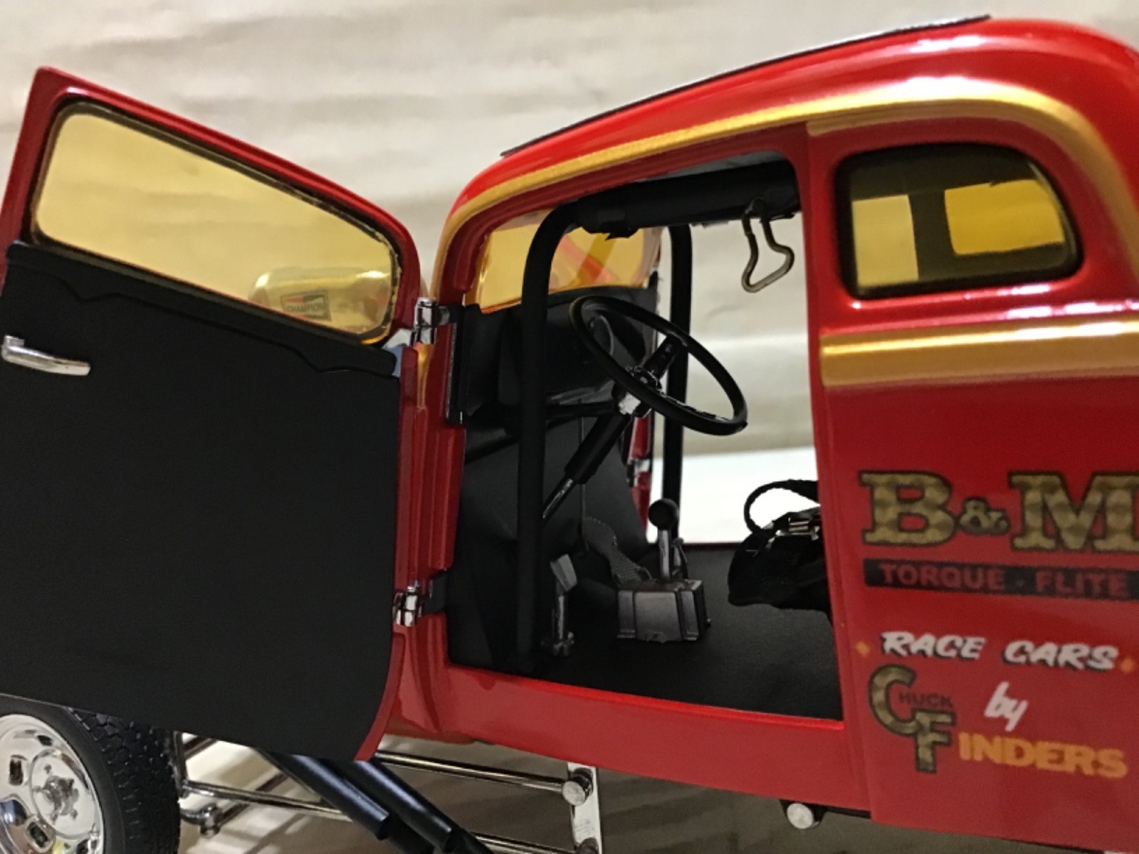 HILL BROTHERS RED BARRON 1933 WILLYS GASSER 1/18 PRECISION MINIATURES NHRA PRM09