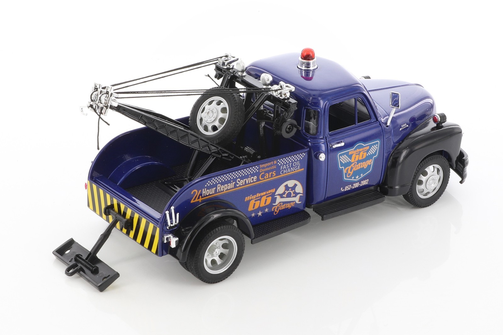 1953 Chevy Tow Truck, Blue – Welly 22086S/4D – 1/24 scale Diecast Model Toy Car