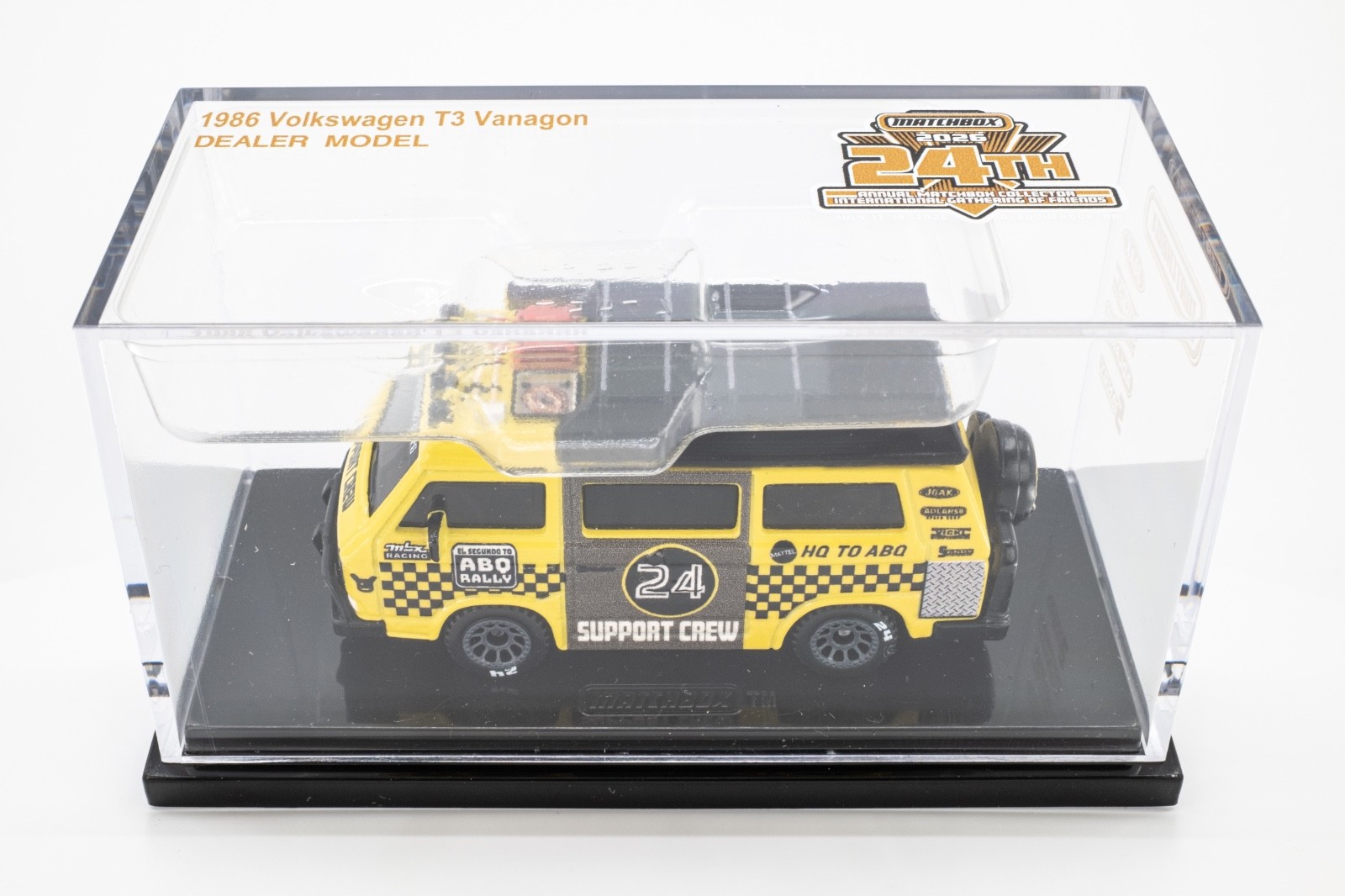 2026 Matchbox Gathering 1986 Volkswagen T3 Vanagon YELLOW | BLACK | MINT w/ BOX