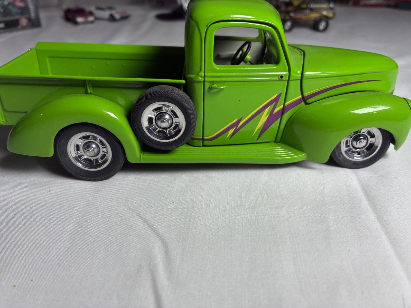 FRANKLIN MINT 1940 FORD CUSTOM PICKUP TRUCK GREEN THUNDER 1/24 DIECAST DC