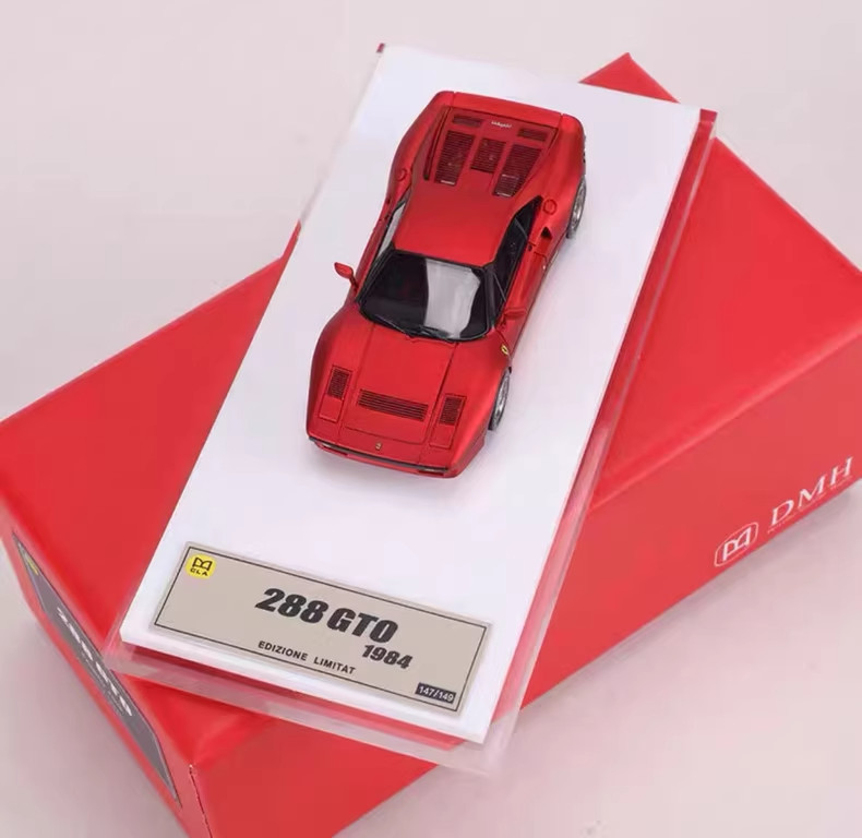 1:64 DMH Rosso Corsa (Red) 1984 288 GTO Racing Sports Model Diecast Resin Car
