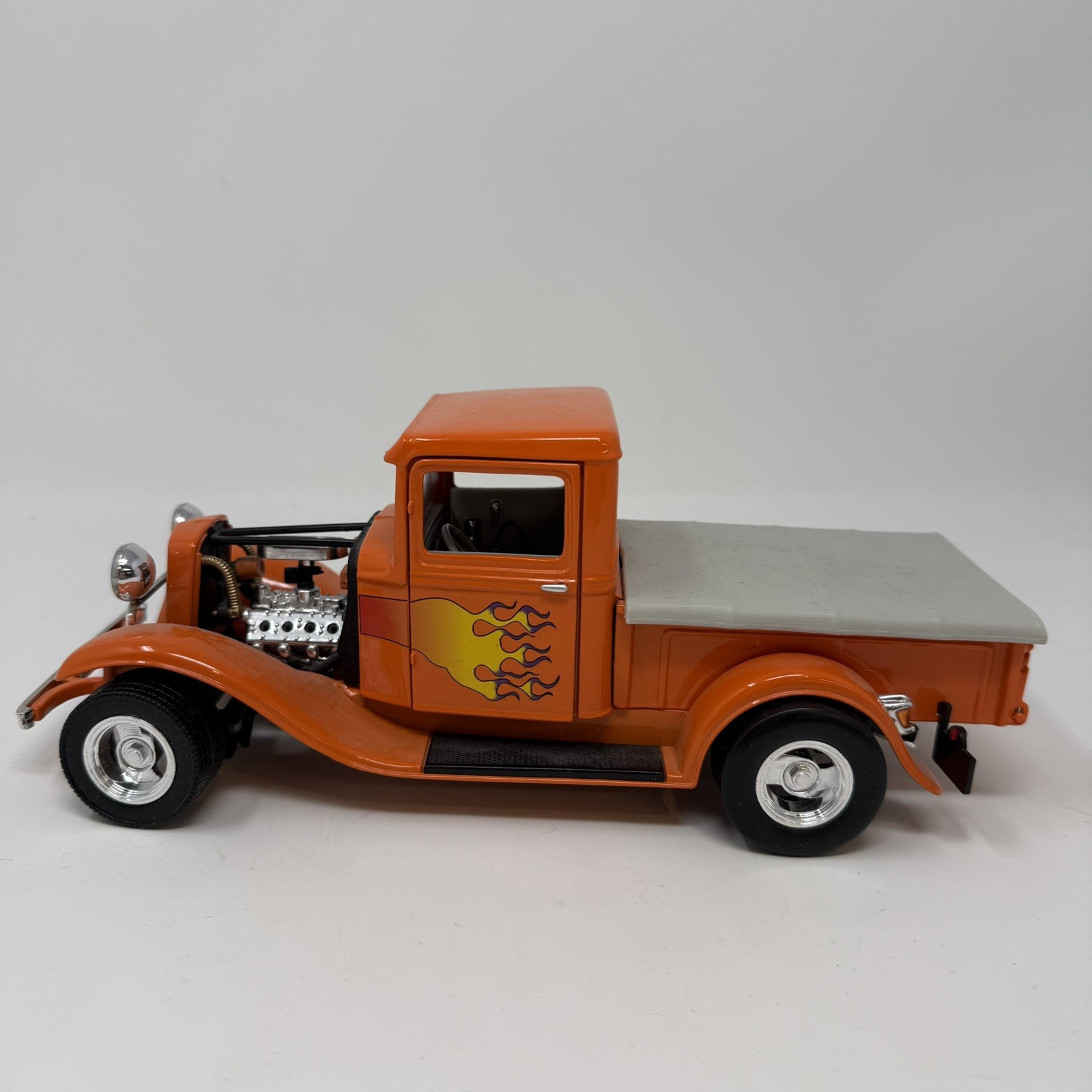 Die-cast Model of 1930s Ford-style Pickup (Hot Rod/Custom) flame Road Legends