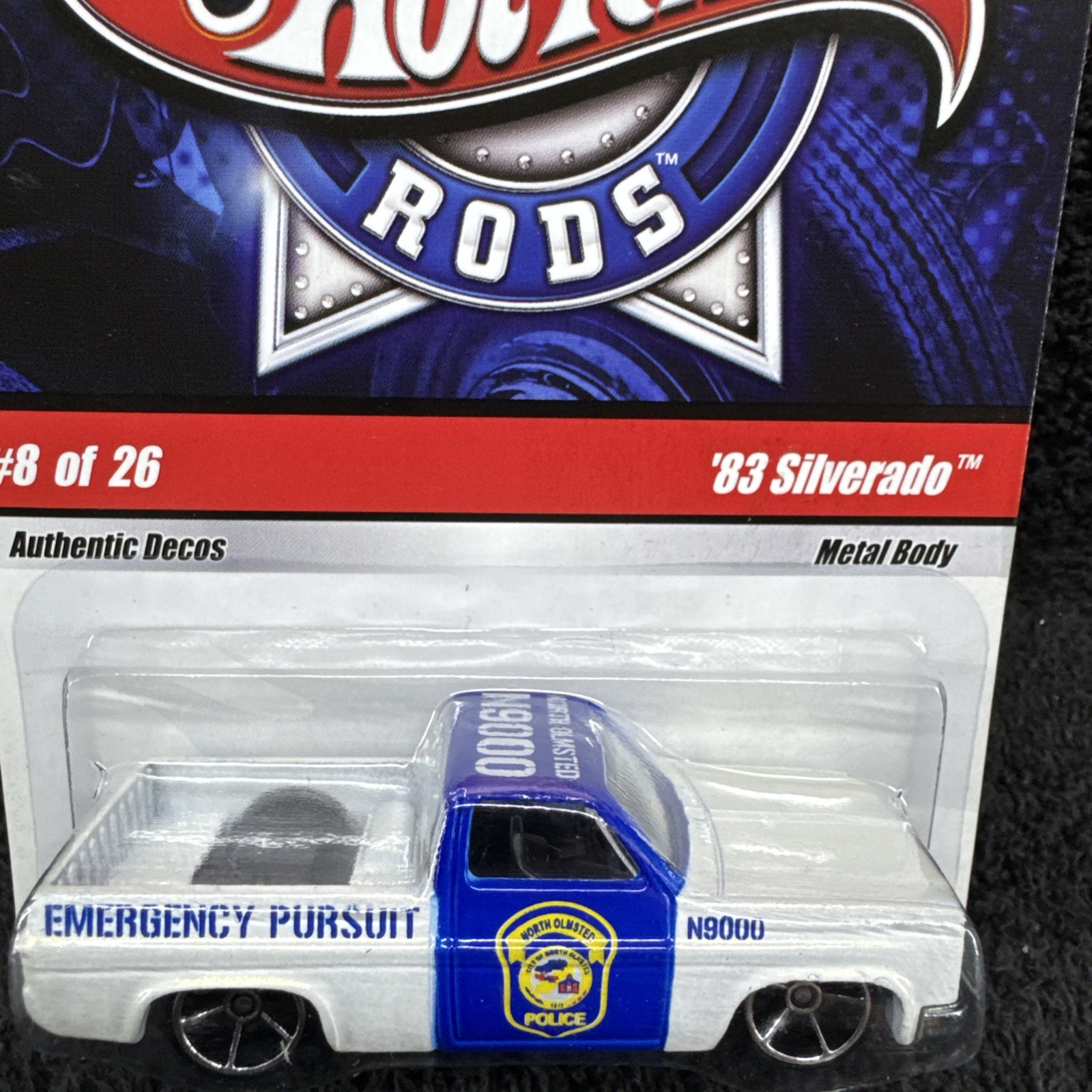 Hot Wheels Cop Rods 83 Chevy Silverado Emergency Pursuit ** the REAL DEAL