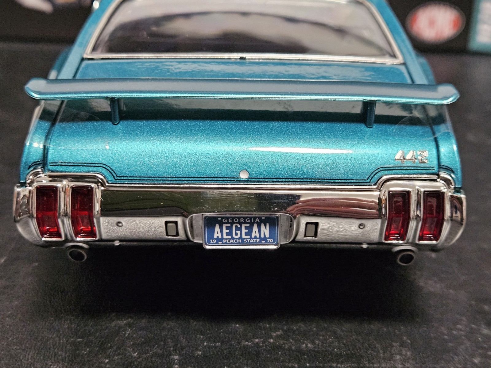 ACME 1:18 SCALE 1970 OLDSMOBILE 442 W-30 IN AEGEAN AQUA METALLIC A1805627. NEW!!