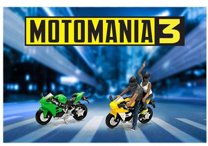 1/64 American Diorama 4 pc. Motomania 3 Figure Set – MiJo exclusive